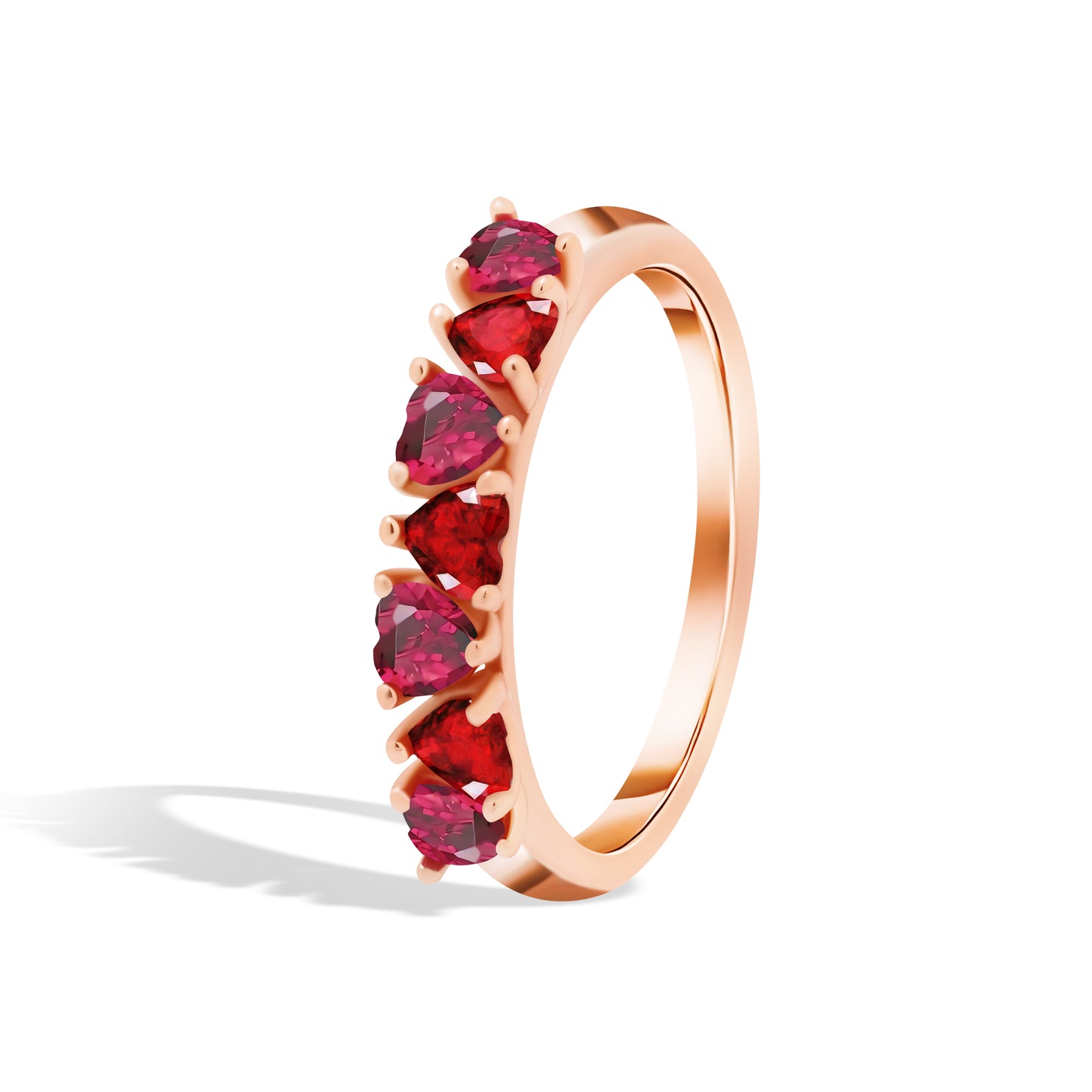 7 Hearts of Love Ring