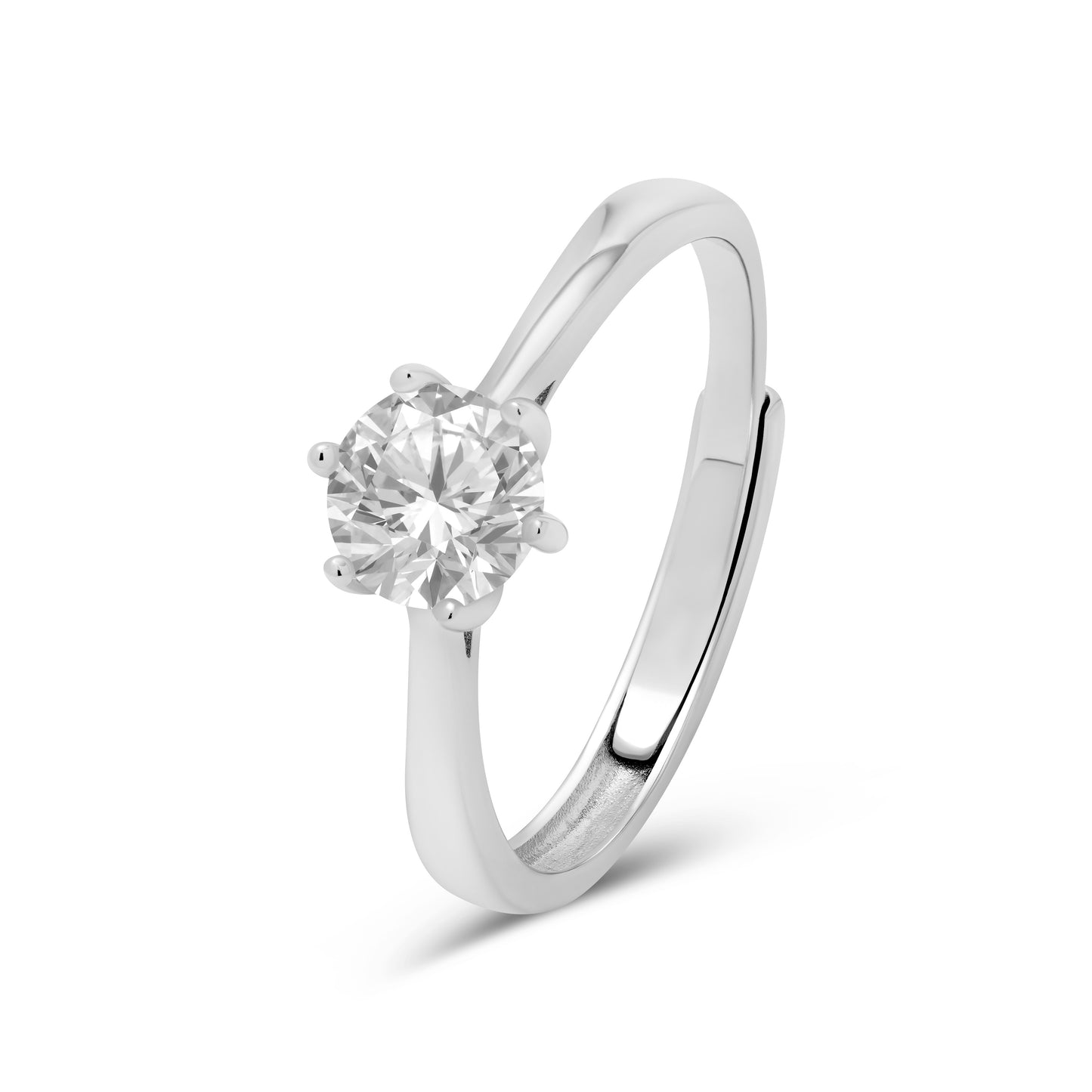 Sparkling Solitaire Ring
