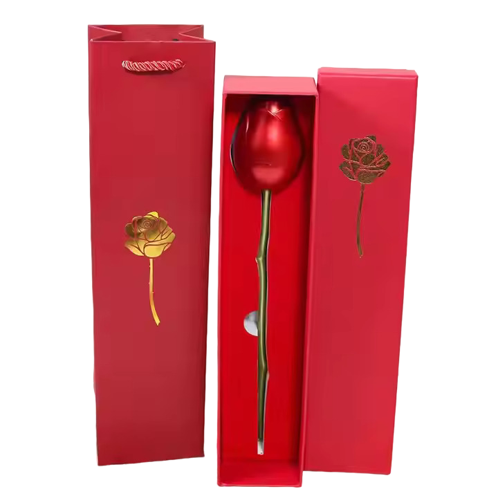 Metallic Rose Gift Box