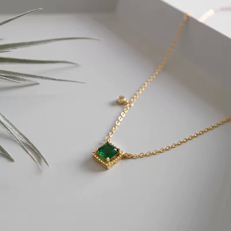 Emerald Charm Pendant