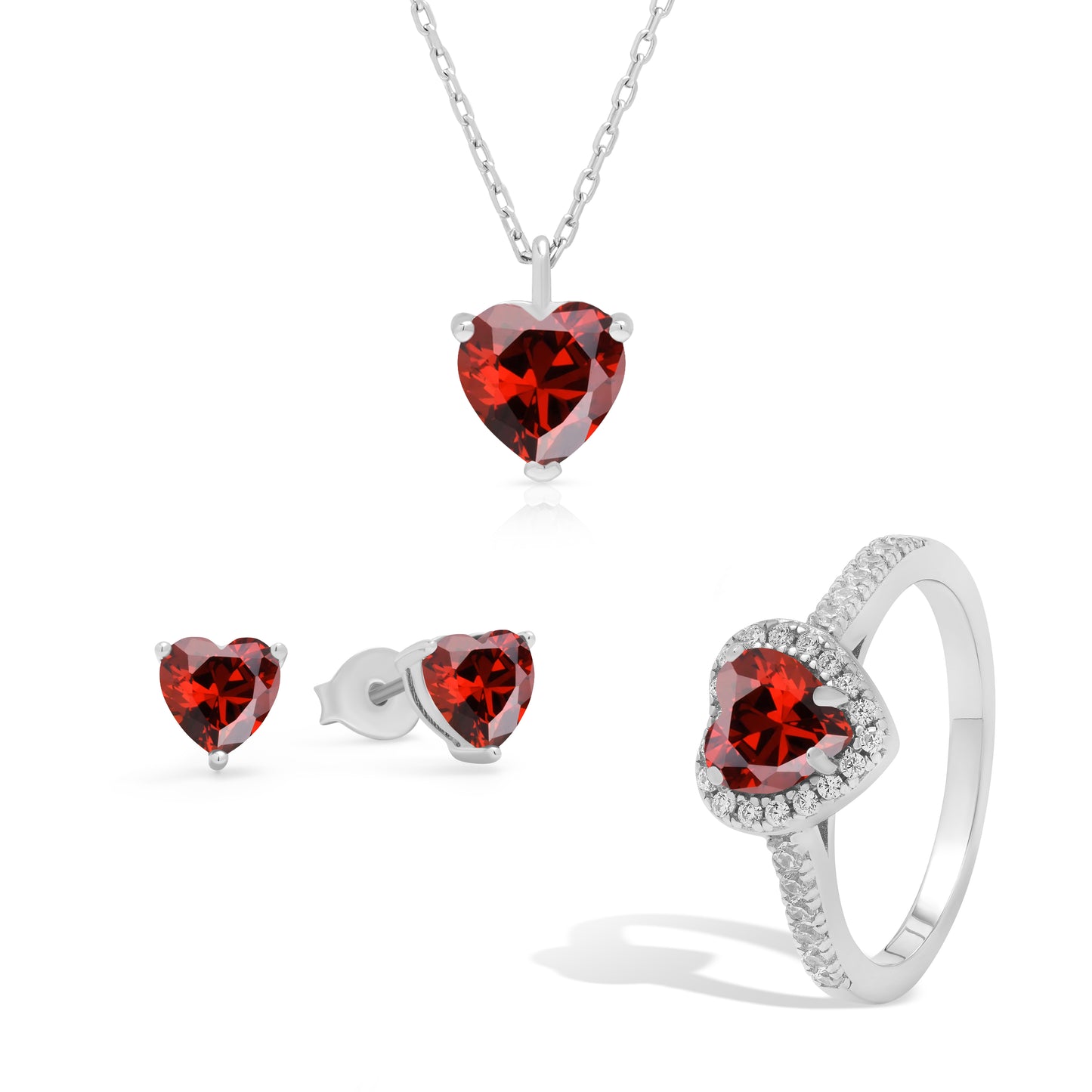 Elite Heart Pendant Set