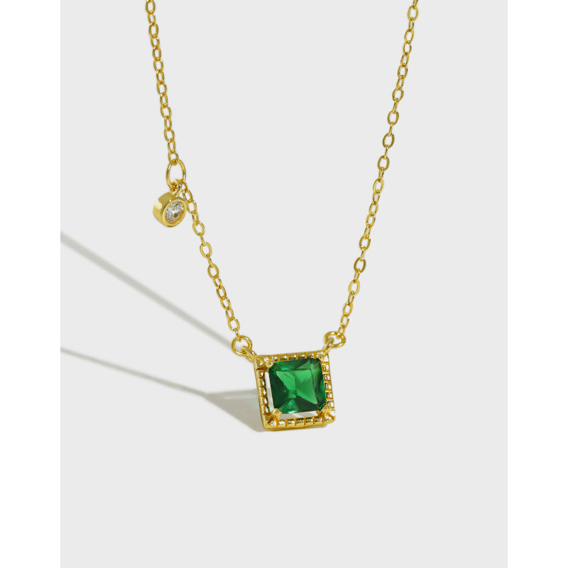 Emerald Charm Pendant