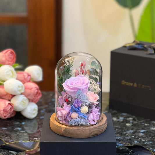 Forever Flowers Dome - Purple