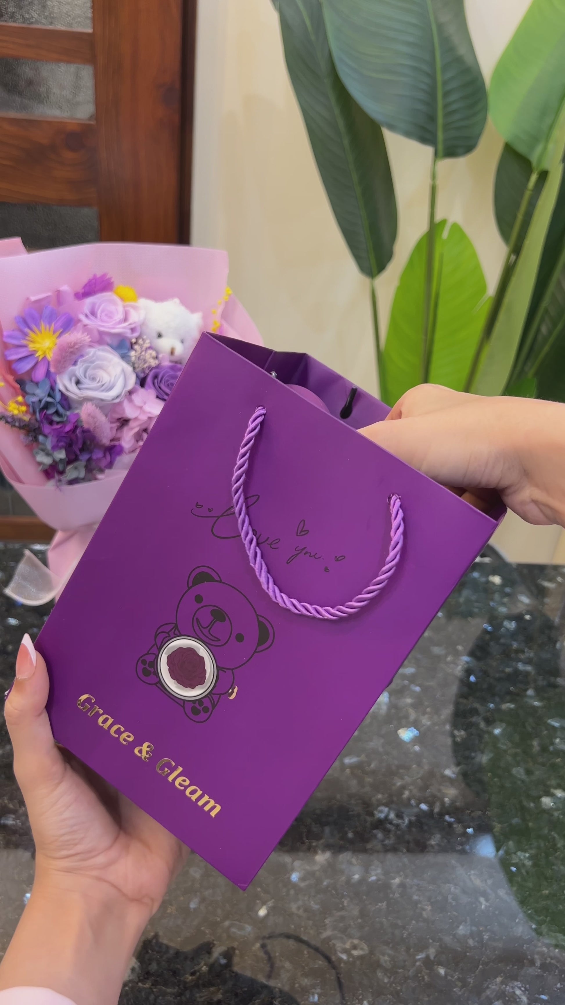 Unboxing Blush Heart Ring Teddy Bear Gift Set — hidden ring reveal and forever rose box