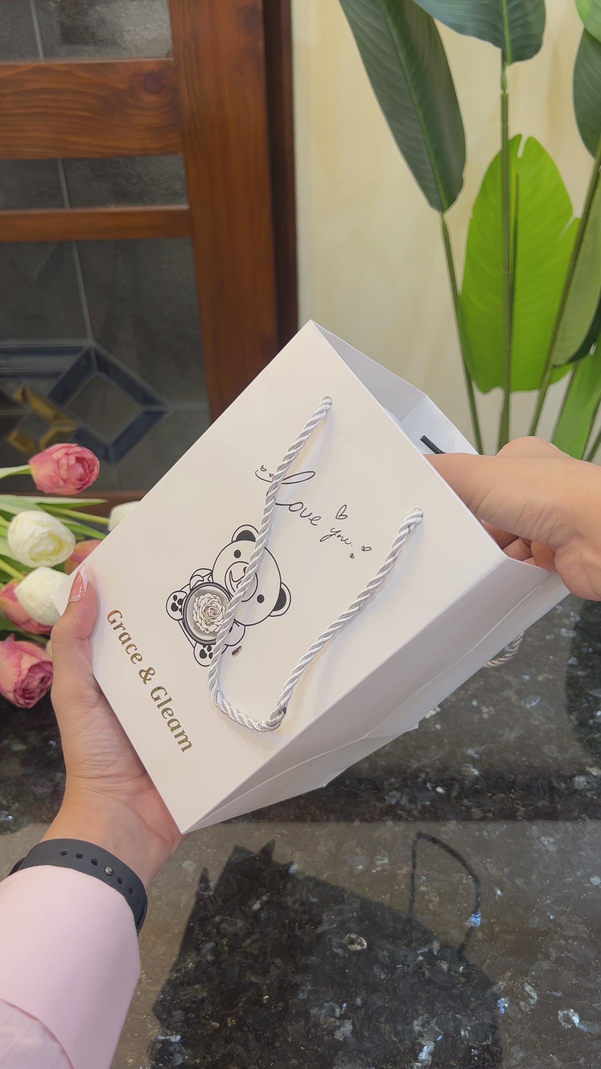 Unboxing Blush Heart Ring White Teddy Bear Gift Set — hidden ring reveal and white forever rose